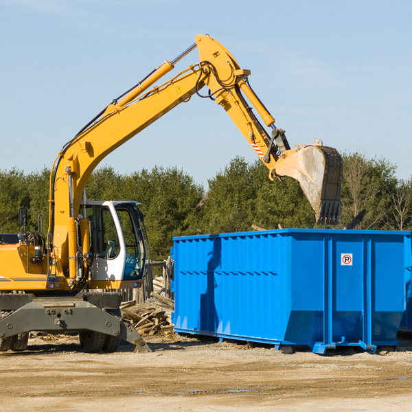 what size residential dumpster rentals are available in Pennock MN